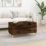 vidaXL Table basse Chêne fumé 90x44 5x45 cm Bois d'ingénierie