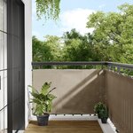 vidaXL Écran de balcon taupe 90x800 cm 100  polyester oxford