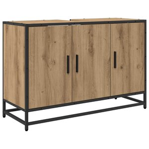 vidaXL Cabinet de salle de bain Chêne artisanal 90 x 33 x 60 cm