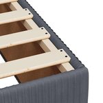 vidaXL Sommier à lattes de lit et matelas Gris foncé 140x200cm Velours