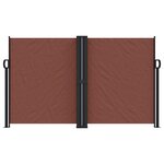 vidaXL Auvent latéral rétractable marron 140x1000 cm