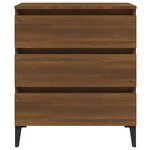 vidaXL Buffet Chêne marron 60x35x69 cm Bois d'ingénierie