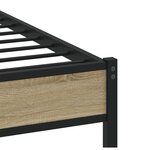vidaXL Cadre de lit sans matelas chêne sonoma 150x200 cm