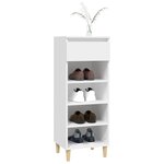 vidaXL Armoire à chaussures Blanc 40x36x105 cm Bois d'ingénierie