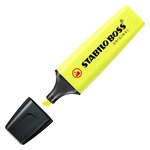 box 4 surligneurs BOSS ORIGINAL jaune bleu vert orange STABILO