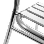 vidaXL Mobilier à dîner d'extérieur 5 Pièces Aluminium Argenté