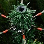vidaXL Sapin de Noël artificiel à charnières avec neige floquée 180 cm