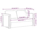 vidaXL Canapé-lit 2 en 1 vert foncé 112x174x55 cm tissu
