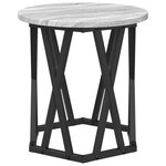 vidaXL Table d'appoint 2 Pièces Gris Sonoma Bois d'ingénierie et acier