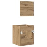 vidaXL Cabinet de salle de bain 41 x 38.5 x 48 cm Bois d'ingénierie