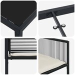 vidaXL Ensemble de salle à manger pour jardin 9 Pièces Noir Poly rotin
