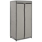 vidaXL 2 Pièces Garde-robes Gris 75x50x160 cm