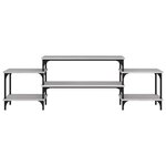 vidaXL Meuble TV Sonoma gris 157x35x52 cm bois d'ingénierie