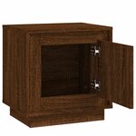 vidaXL Tables de chevet 2Pièces chêne marron 44x35x45cm bois d'ingénierie