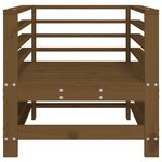 vidaXL Chaises de jardin lot de 2 marron miel bois massif de pin