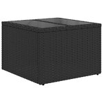 vidaXL Ensemble de canapé de jardin 8 Pièces Noir  Crème 55 x 55 x 37 cm