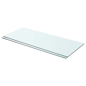 vidaXL Panneaux d'étagère 2 Pièces Verre Transparent 70 x 30 cm
