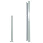 vidaXL Auvent latéral rétractable 120 x 300 cm Gris