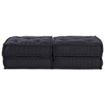vidaXL Unité de canapé modulaire 2 Pièces Anthracite 140 x 70 x 36 cm