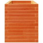 vidaXL Jardinière cire marron 90x40x49 5 cm bois de pin massif