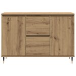 Buffet vidaXL avec portes et tiroirs Chêne Artisan 101 5x35x70 cm