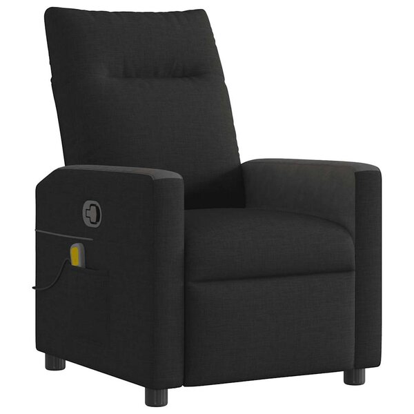 vidaXL Fauteuil de massage inclinable Noir Tissu