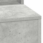 vidaXL Coiffeuse Gris béton 50 x 41 x 135 cm Bois d'ingénierie