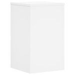vidaXL Supports pour plantes 2 Pièces blanc 30x30x50 cm bois d'ingénierie
