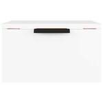 vidaXL Tables de chevet murales 2 Pièces blanc 34x30x20 cm