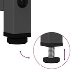 vidaXL Buffet haut noir 68x39x107 cm acier