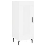 vidaXL Buffet haut Blanc 34 5x34x180 cm Bois d'ingénierie
