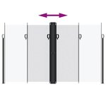 vidaXL Auvent latéral rétractable blanc 200x1200 cm