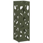 vidaXL Porte-parapluie Olive 15 5 x 15 5 x 49 cm Acier