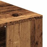 vidaXL Table basse vieux bois 55x55x42 cm bois d'ingénierie