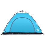 vidaXL Tente de camping 5 personnes bleu libération rapide