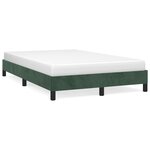 vidaXL Cadre de lit Vert foncé 120x200 cm Velours
