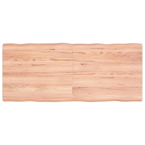 vidaXL Dessus de table bois massif traité bordure assortie