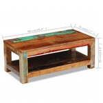 vidaXL Table basse Bois de récupération massif 90x45x35 cm