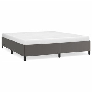 vidaXL Cadre de lit sans matelas gris 180x200 cm similicuir