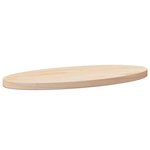 vidaXL Dessus de table 60x30x2 5 cm bois de pin massif ovale