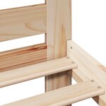 vidaXL Cadre de lit sans matelas 120x200 cm bois de pin massif