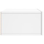 vidaXL Tables de chevet murales 2 Pièces blanc 35x35x20 cm