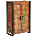 vidaXL Highboard avec portes Marron Bois Recyclé Massif et Métal