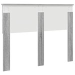vidaXL Tête de lit Gris Sonoma 120 cm Bois d'ingénierie