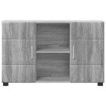 vidaXL Buffet avec étagère FLORIN Gris Sonoma 88 5 x 30 5 x 55 5 cm