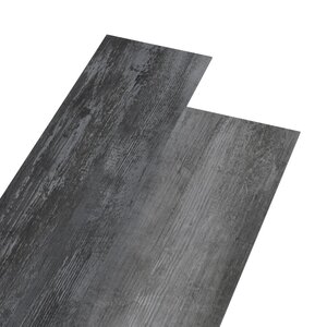 vidaXL Dalles de plancher PVC 5 02 m² 2 mm autoadhésif gris brillant