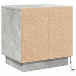 vidaXL Cabinet de chevet avec 2 Pièces Gris béton 44 x 34 5 x 45 cm