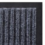 vidaXL Paillasson Gris 117x220 cm PVC