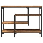 vidaXL Table Console avec étagère Bois ancien 100 x 35 x 75 cm