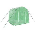 vidaXL Serre avec cadre en acier vert 4 m² 2x2x2 m